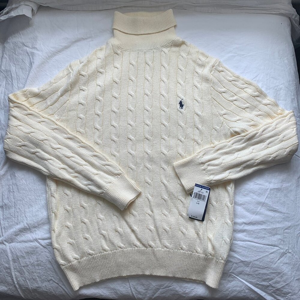 Ralph Lauren Cable Knit Turtleneck Sweater